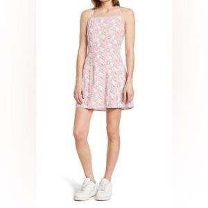 NWOT- Abound Dresses Women's Abound Square Neck Printed Floral Mini Dress- Large